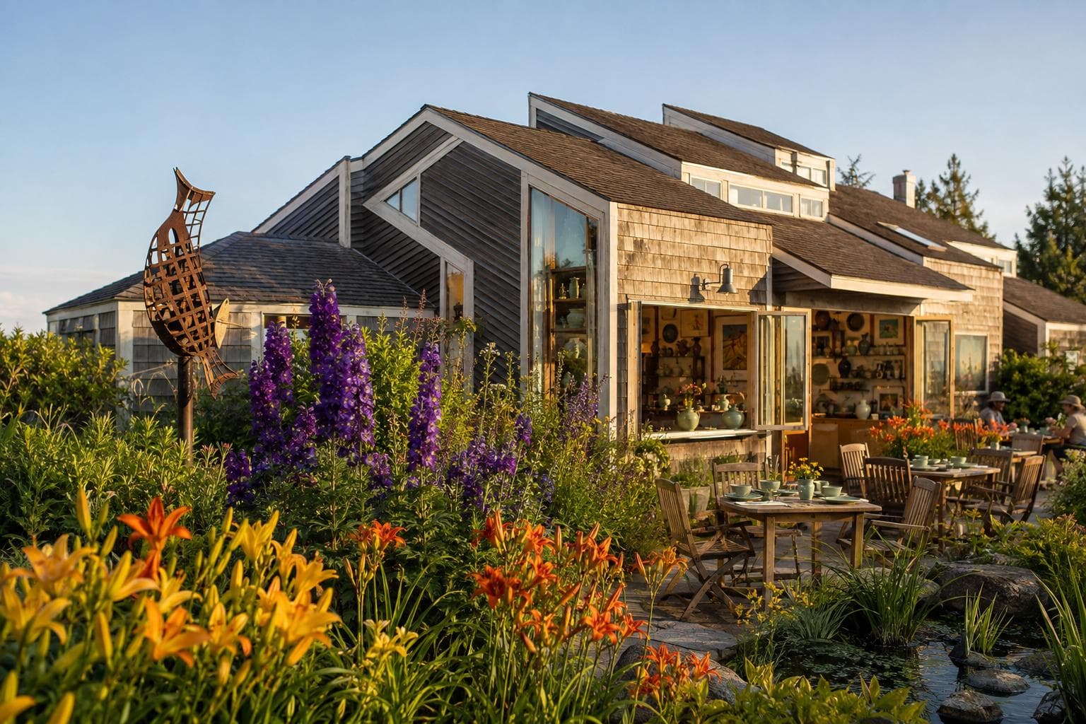 The Dunes Gallery and café garden on Prince Edward Island